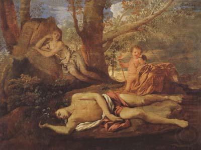 Nicolas Poussin E-cho and Narcissus (mk08) china oil painting image
